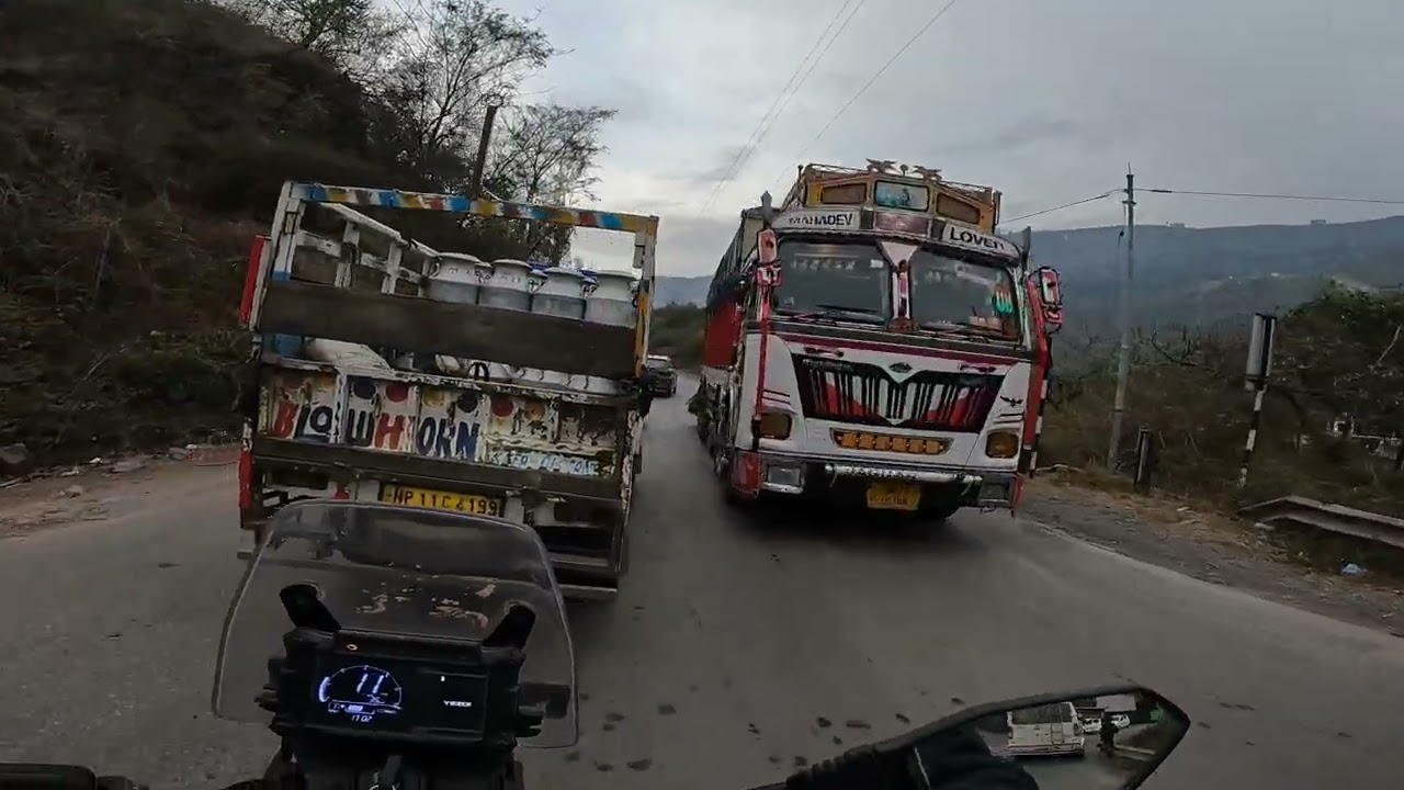 Highway ride || Road construction || fourlane || shimla to matour four lane road 🛣️
