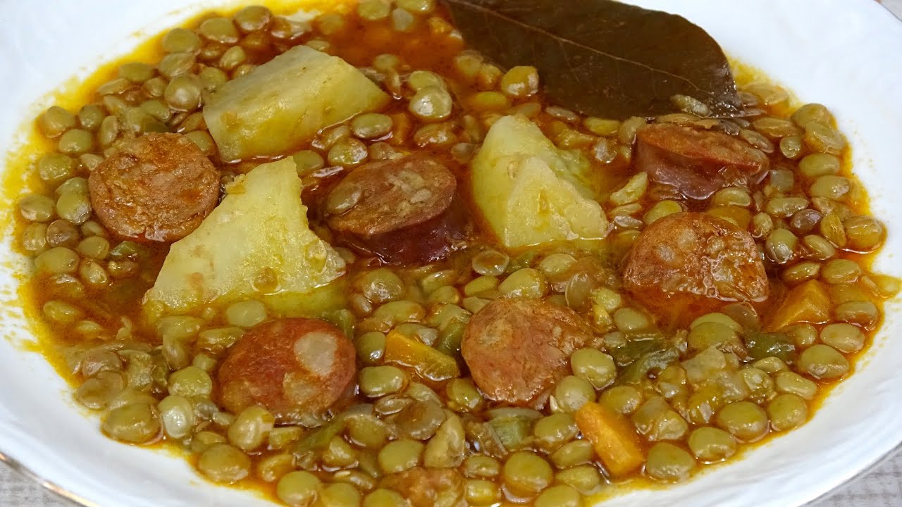 LENTEJAS CON CHORIZO, Receta Tradicional, Fácil y Rápida😋LENTILS WITH CHORIZO