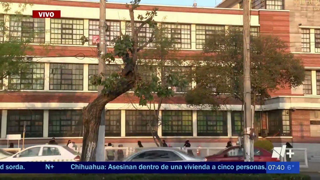 Robo dentro del plantel educativo Miguel Alemán Toluca, Edomex. (Ximena Garcia)