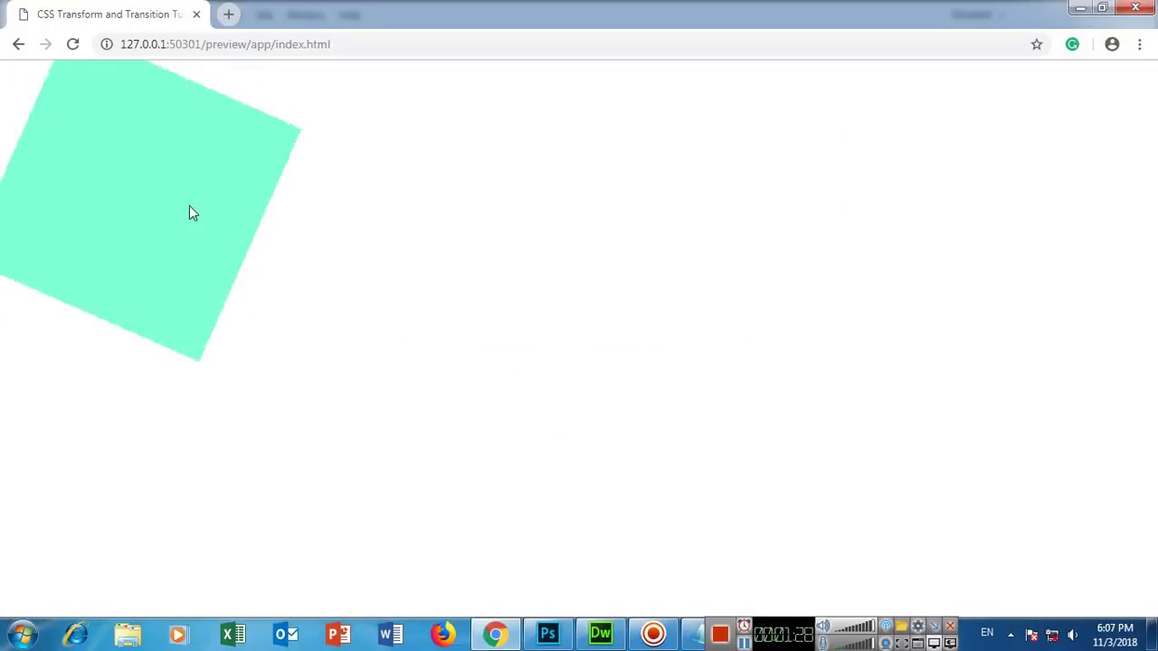 How to use CSS Transform and CSS Transition Properties