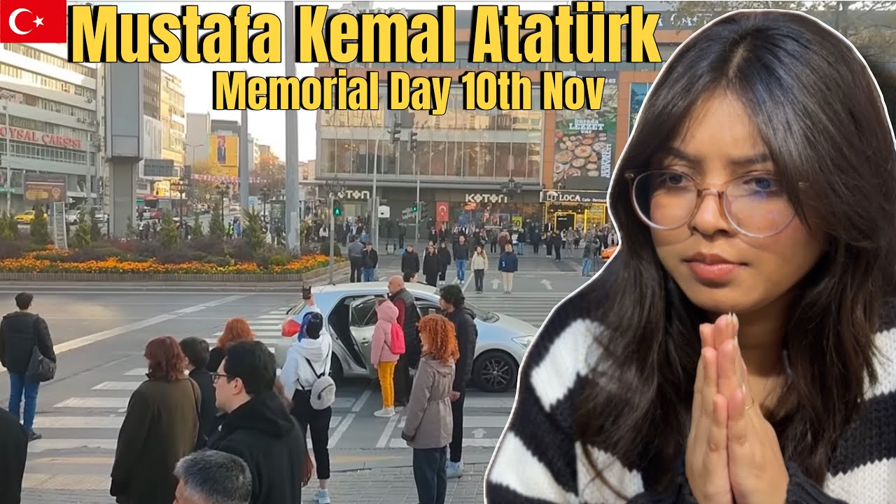 Indian🇮🇳Reaction/ Life stop moment in Turkiye/ 10th November 9:05 #atatürk #maccaramel