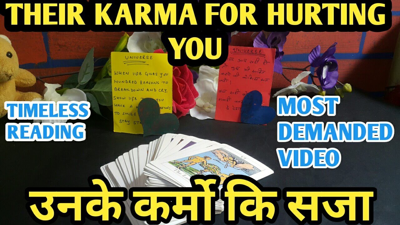 💕THEIR KARMA FOR HURTING YOU - PICK A CARD -TIMELESS -TAROT LOVERS 111- HINDI TAROT CARD READING 💕