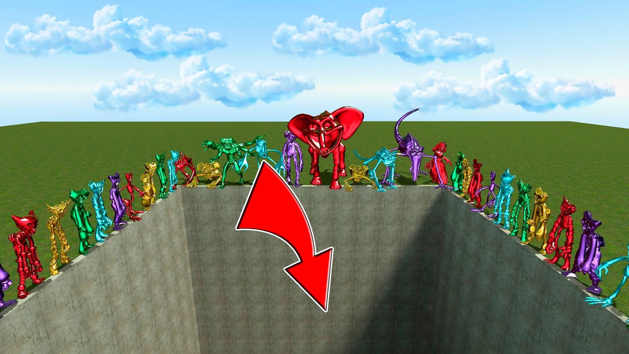 SENT POPPY PLAYTIME CHAPTER 3 JEWELS TO A BOTTOMLESS HOLE in Gmod !