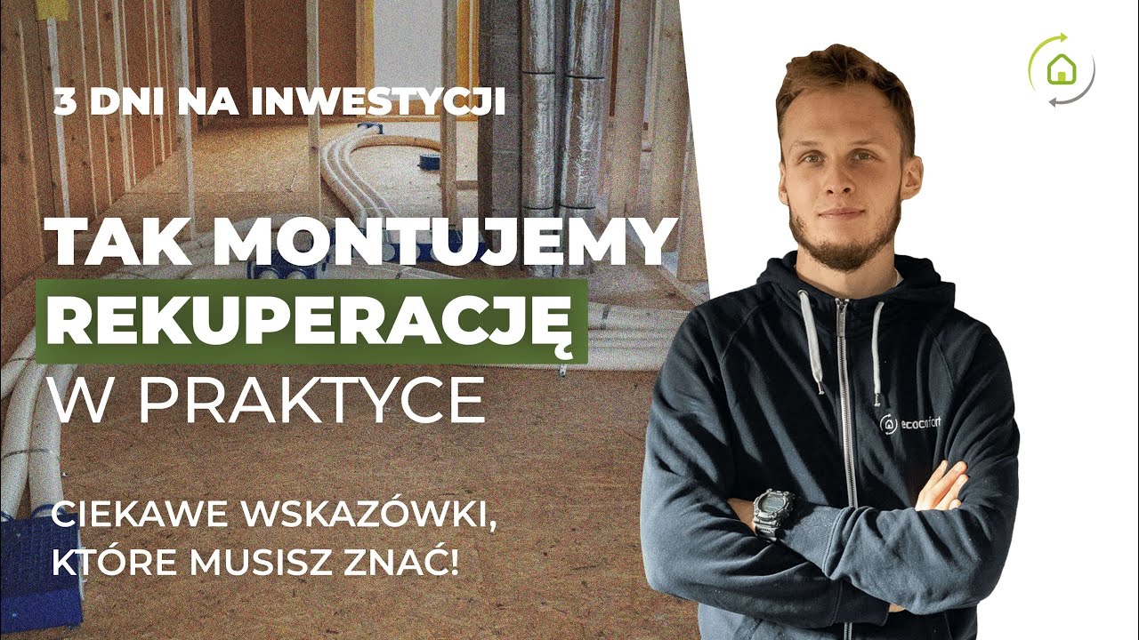 Tak wygląda montaż wentylacji mechanicznej pod rekuperator | 3 dni pracy na budowie