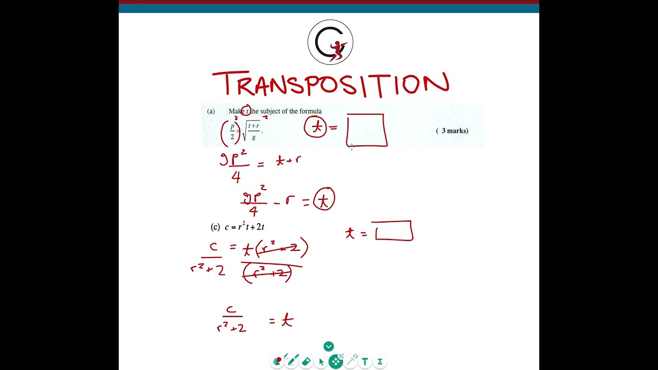 Understanding Transposition: CSEC Math Tutorial