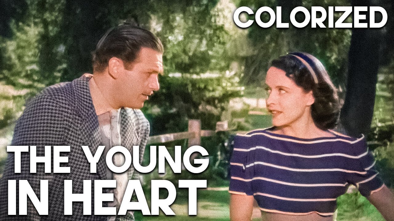 The Young in Heart | COLORIZED | Janet Gaynor | Classic Drama Film