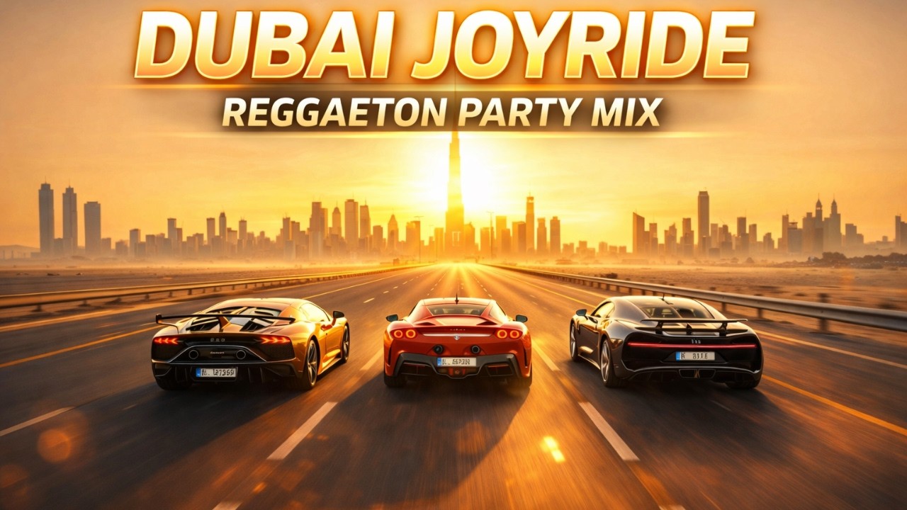 Luxury Dubai Night Drive 🌴 Reggaeton Party Mix | Supercar Sunset Highway Vibes