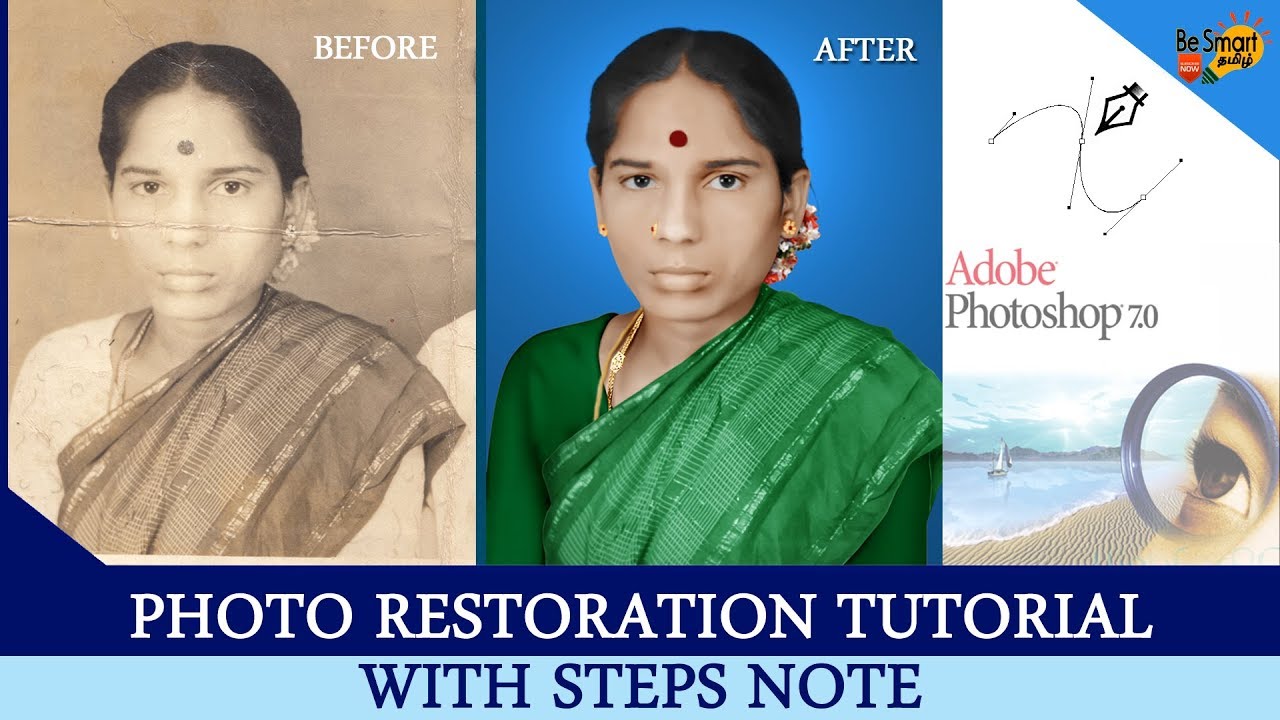 Photo Restoration tutorial - With step notes