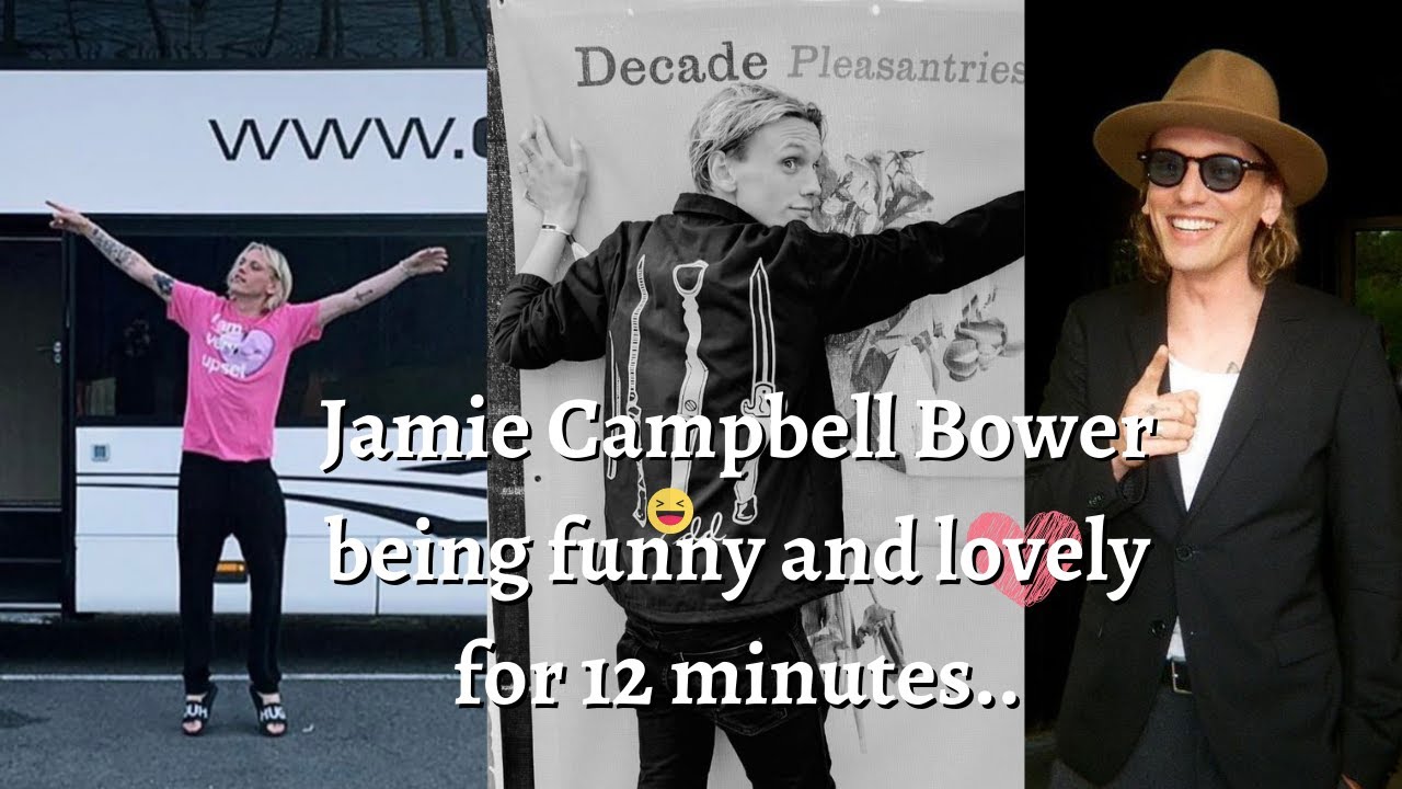 Jamie Campbell Bower being funny and lovely for 12 minutes