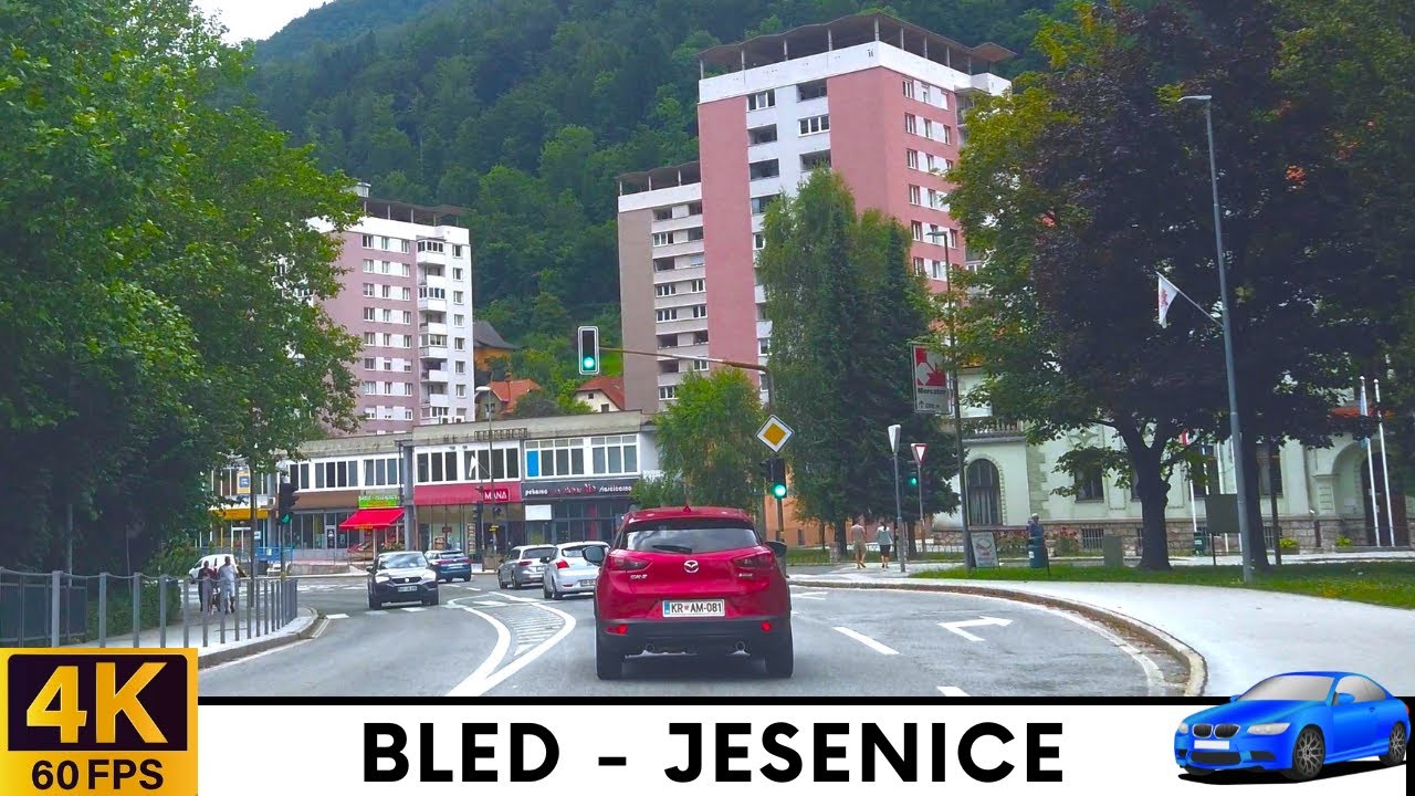 Driving in Slovenia 4: from Bled to Jesenice - 4K Car Drive