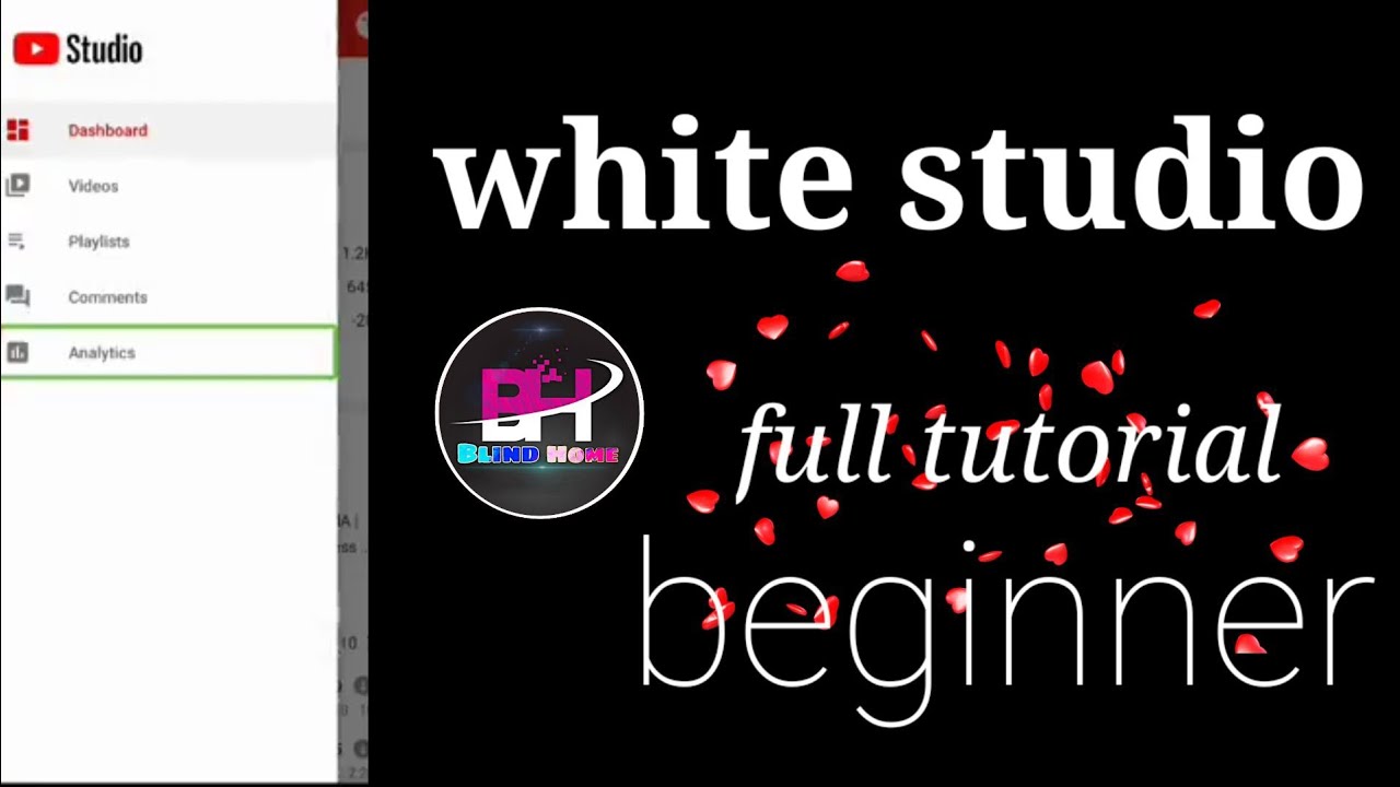 YouTube studio application full tutorial for beginner Urdu/hindi