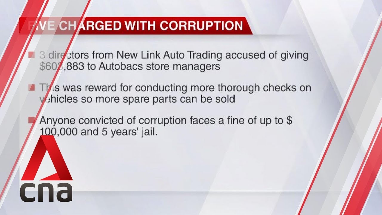 Five charged with corruption involving sale of car spare parts during servicing