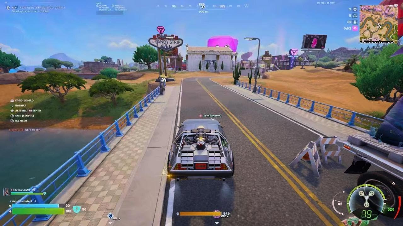 Fortnite_partida com nova AR mira altomtica a