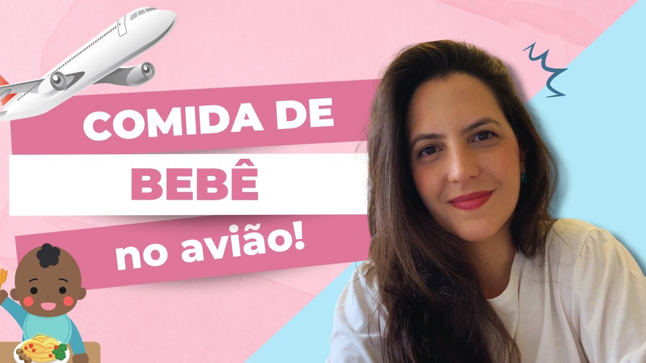 Comida de bebê no avião!