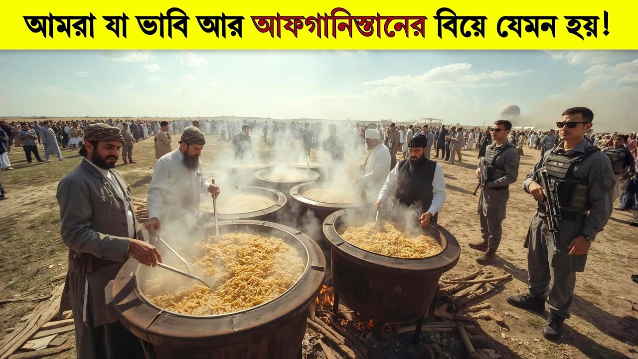 কিভাবে আফগান বিয়েতে ৩০০০ মানুষের জন্য কাবুলি পোলাও রান্না করা হয়!