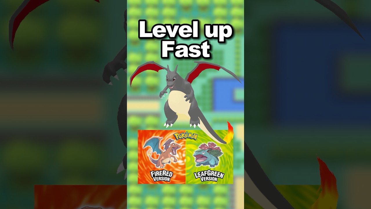 How to Level up FAST in Pokemon FireRed LeafGreen #pokemon