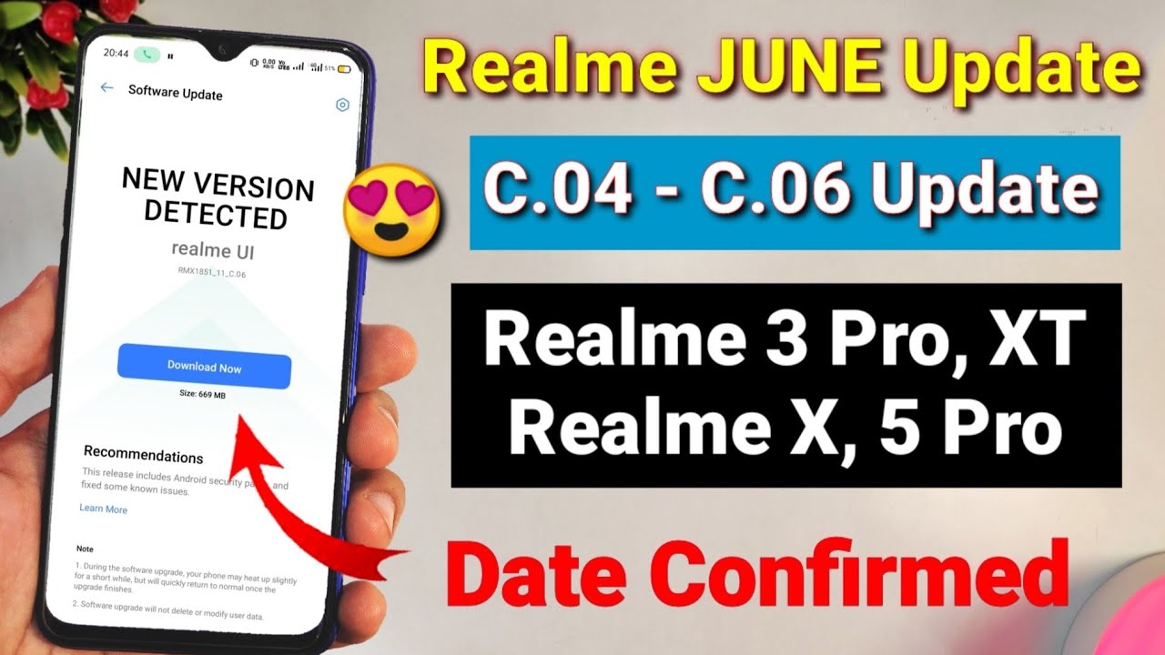 Realme Ui June Update C.04 - C.06 | Realme 3 Pro C.06 June update | Realme X, 5 Pro, Xt new update