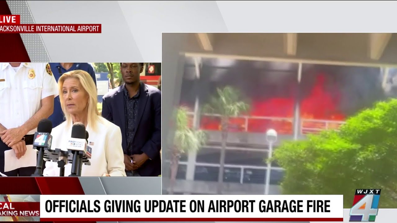 FULL VIDEO: Officials give update on car garage fire at Jacksonville airport