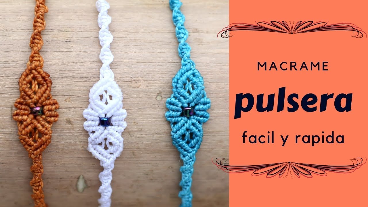 Pulsera de hilo facil y rapida modelo 2018