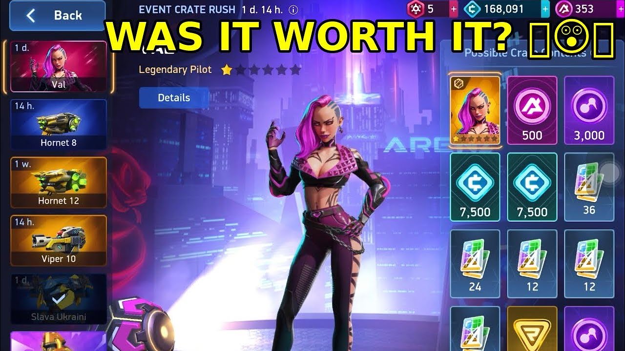 Mech Arena Crate Rush &ndash; 5 Tries for Val! Was It Worth It?