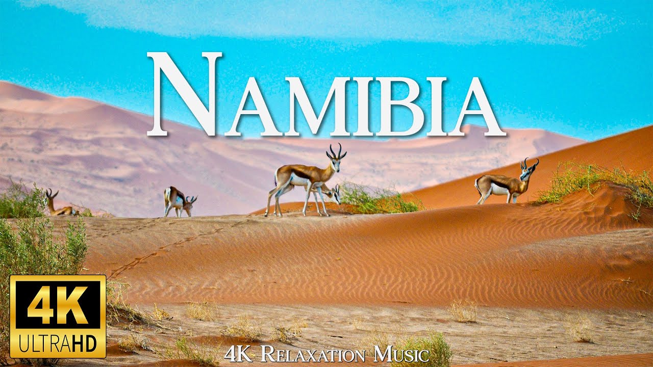 Namibia 4K(UHD) Amazing Scenic Film - Peaceful Relaxing Music - Stunning Drone Footage