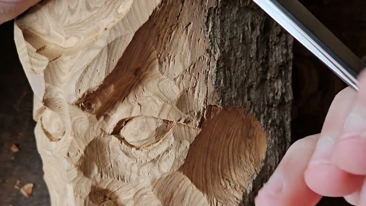 How to carve a Viking face, Wooden Viking Statue, Viking Woodart