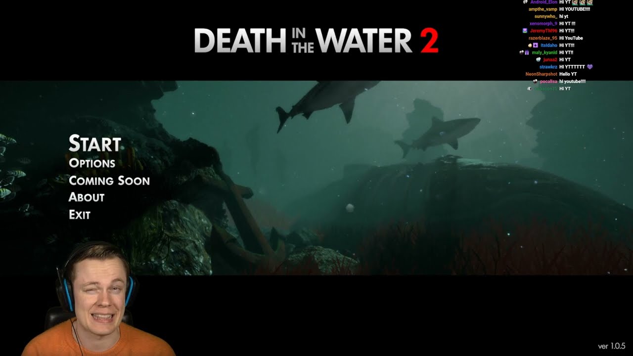 Insym Plays a NEW Underwater Survival Game (Death in the Water 2) - Livestream from 20/2/2023