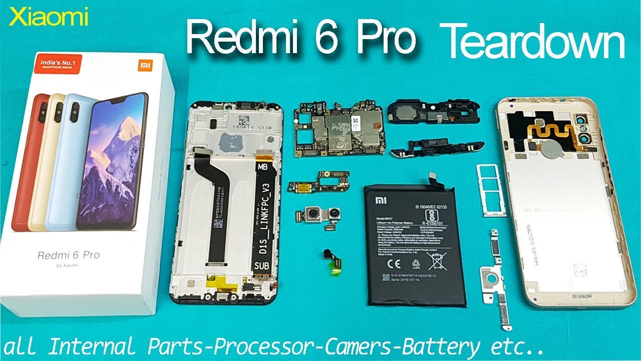 Xiaomi Redmi 6 Pro Teardown || Disassembly || all internal Parts || How to open Redmi 6 Pro