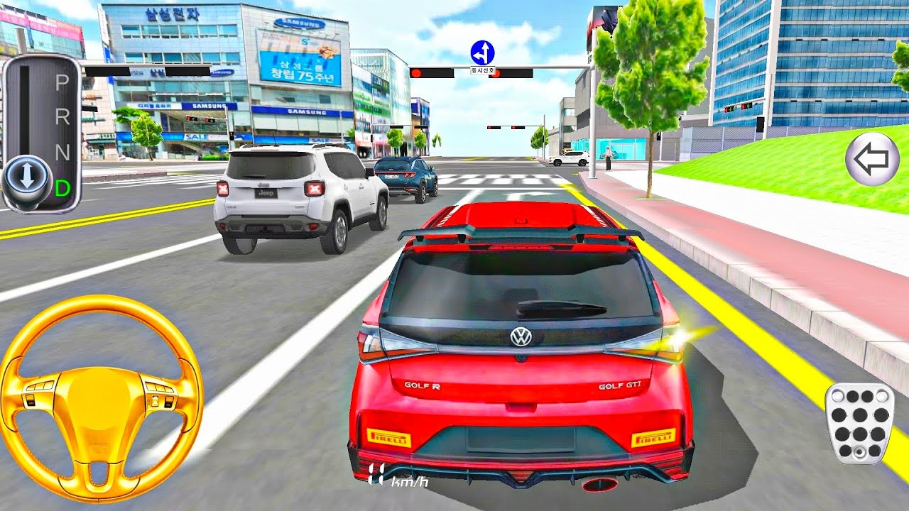 New Red Hatchback Hyundai i20 N car in showroom - 3D Driving Class 2026 - Car game #gameplay 