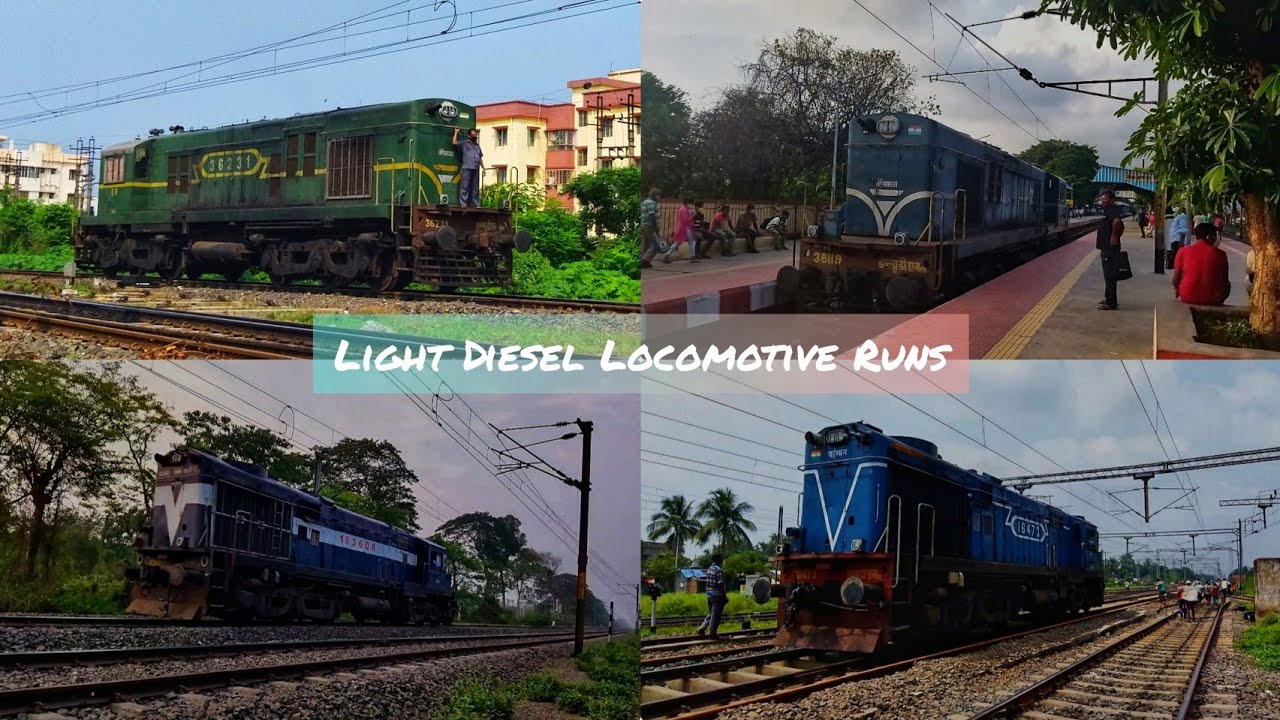 4 in 1/ Light Diesel Locomotive runs in Sealdah Main Section. WDS & WDM.