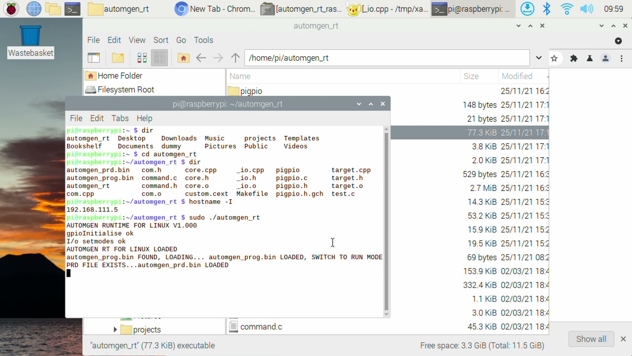 Tutoriel : programmer un Raspberry en Grafcet avec Automgen