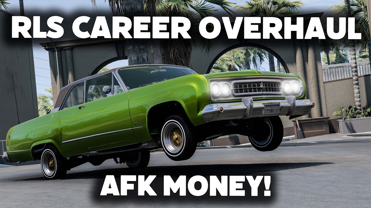 Easy AFK Money! - Renting Out Our 100k Low Rider - RLS Career Overhaul - BeamNG Career