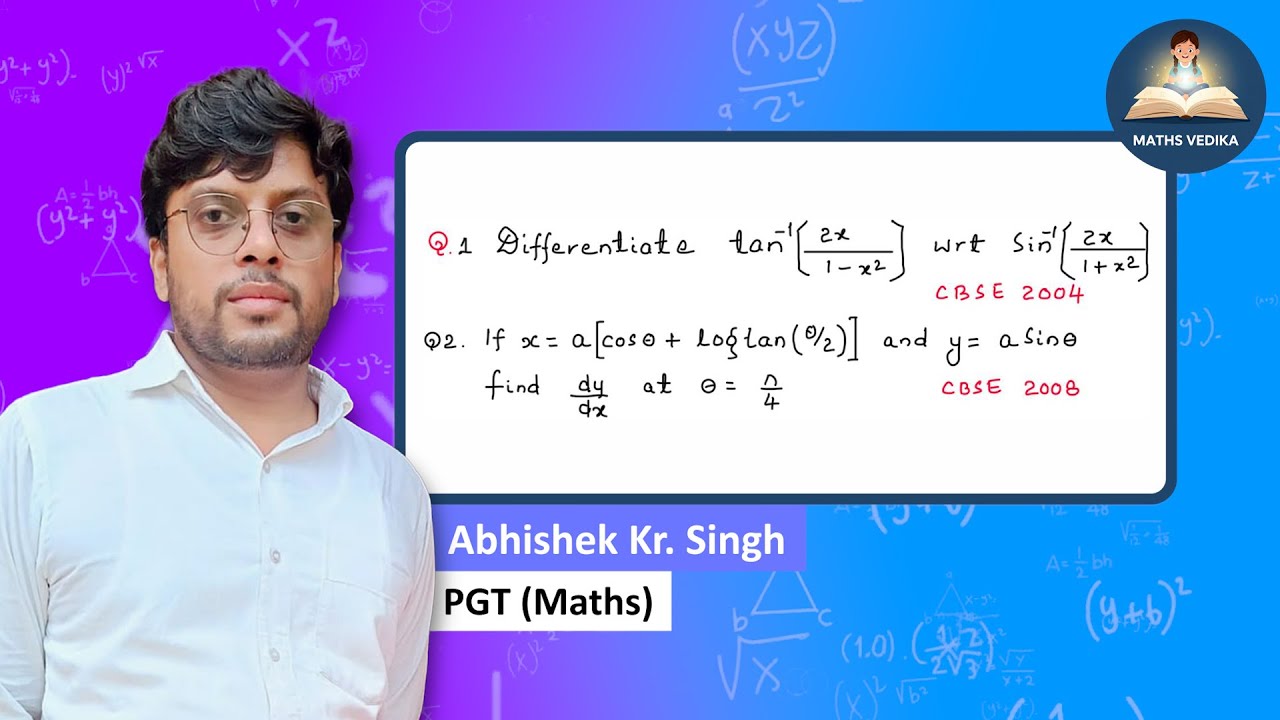 Differentiation  | CBSE Previous Year Questions (PYQs) | CBSE Board | @MathsVedika ​