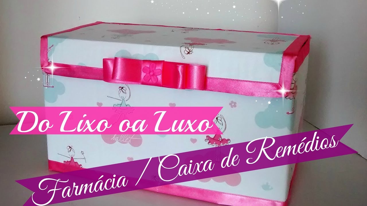 DO LIXO AO LUXO | FARMÁCIA COM CAIXA DE PAPELÃO | Carla Oliveira