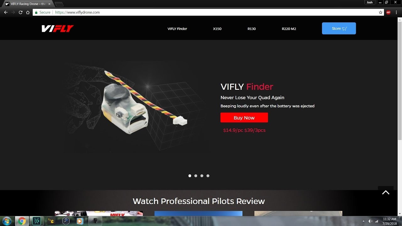 VIFLY FINDER lost drone beeper alarm ~ Test and Demonstration video