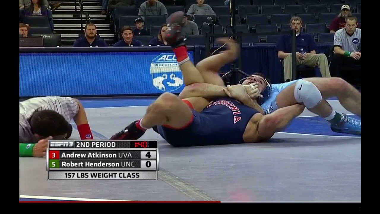 157lbs Robert Henderson vs Andrew Atkinson ACC wrestling