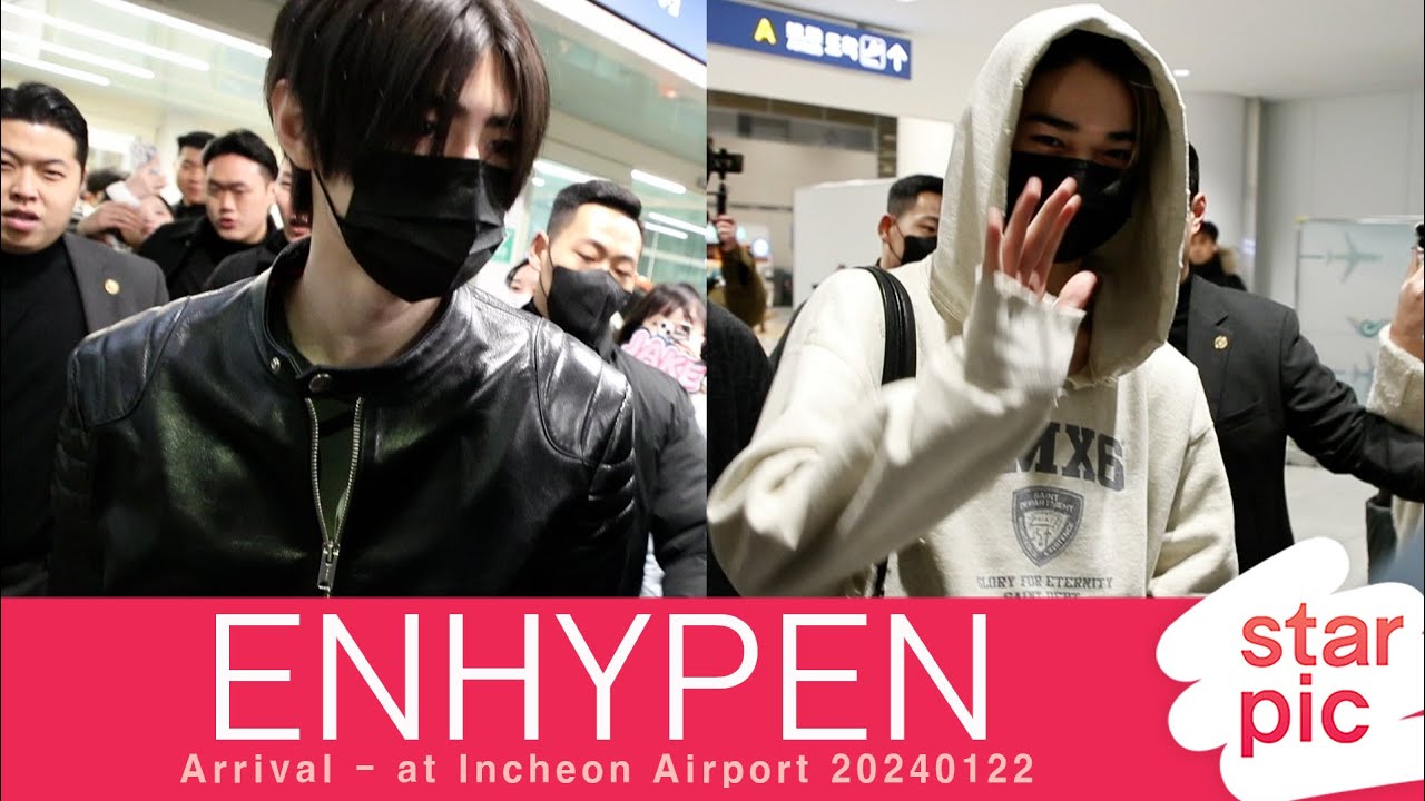 엔하이픈 '공연 잘 마치고 왔어요!' [STARPIC] / ENHYPEN Arrival - at Incheon Airport 20240122