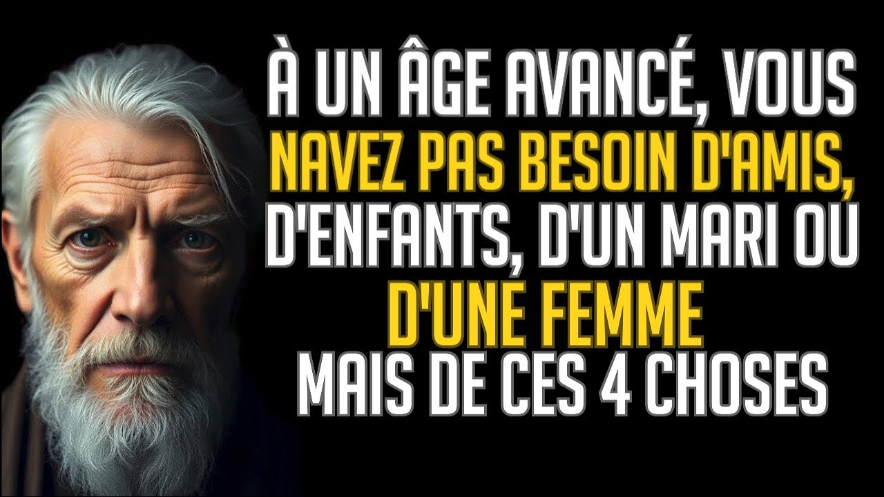 CES QUATRE PILIERS d’Immanuel Kant rendront la vieillesse heureuse — Philosophie et Psychologie