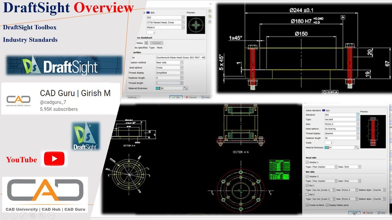 DraftSight toolbox Components