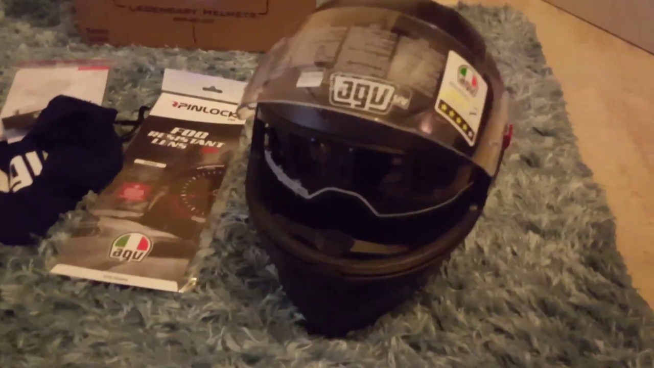 Unboxing and review of AGV K-3 SV Matt black helmet