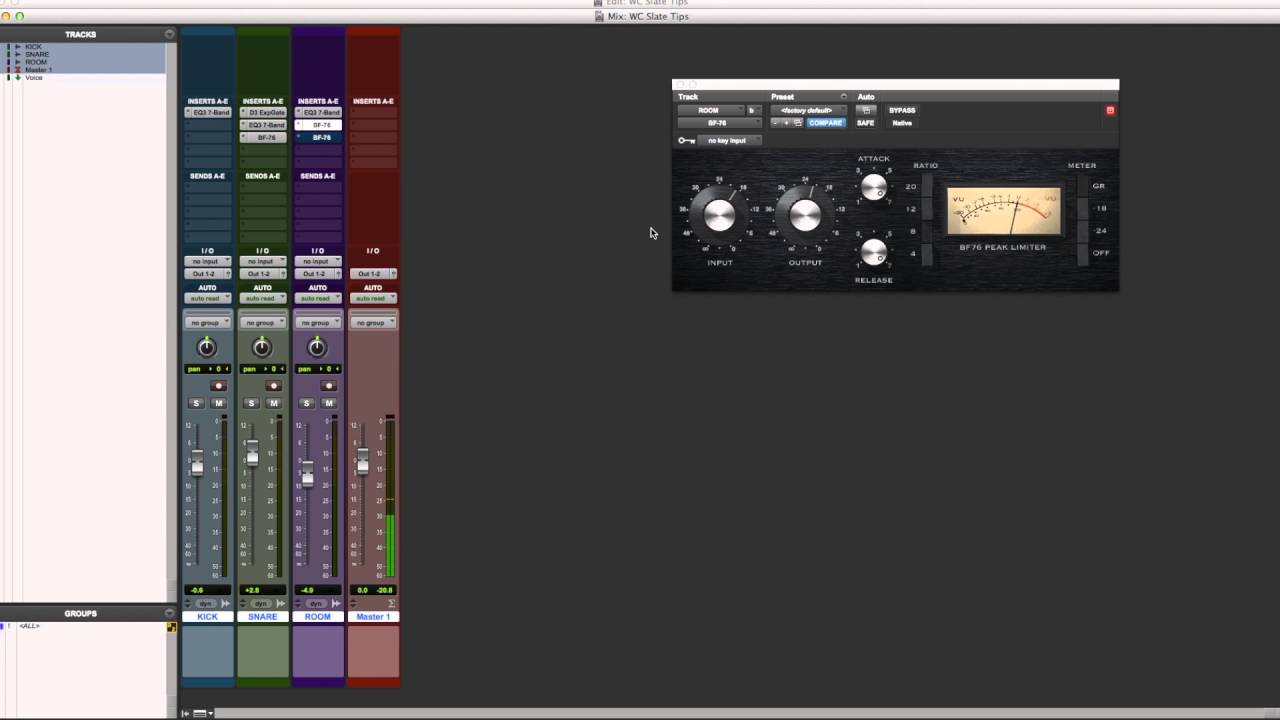 Slate Mix Tips - Compressing Drum Room Mics