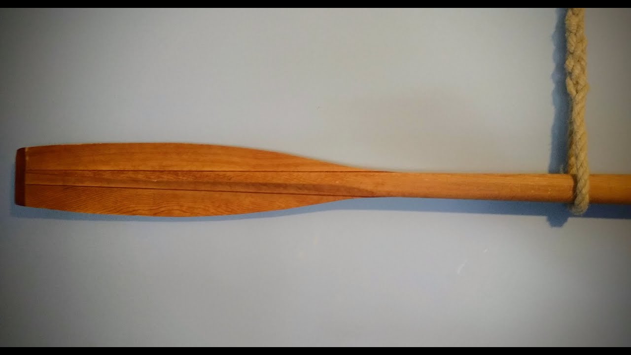 Making a Scooped Wooden Oar