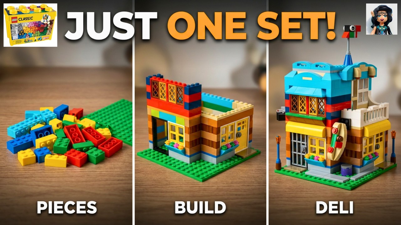 CORNER DELI Lego сlassic 10698 ideas How to build