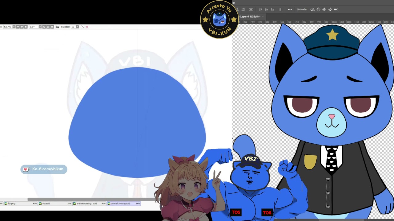 [Model Drawing] Making VBI 2.0 and VBI model with Kozii!
