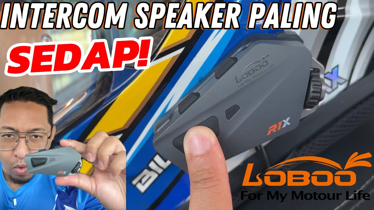 BANYAK2 INTERCOM AKU PAKAI , NI AUDIO PALING SEDAP DAN CLEAR | LOBOO R1X @LOBOOGLOBAL 
