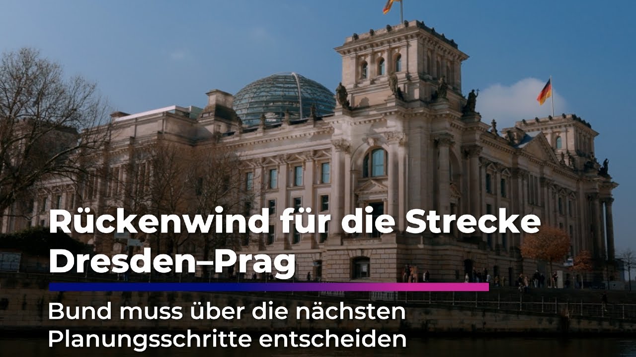 Dresden–Prag: Rückenwind für neue Bahnstrecke | Sachsen Fernsehen