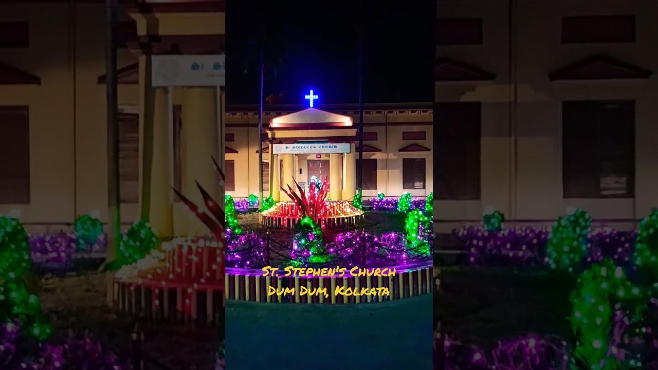 Decorated St Stephen's Church, Dum Dum, Kolkata