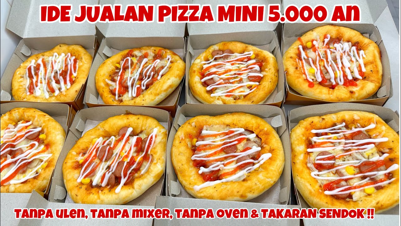 IDE JUALAN PIZZA TEFLON MINI 5.000 an TANPA OVEN DAN MIXER HASILNYA SUPER EMPUK BANGET !!!