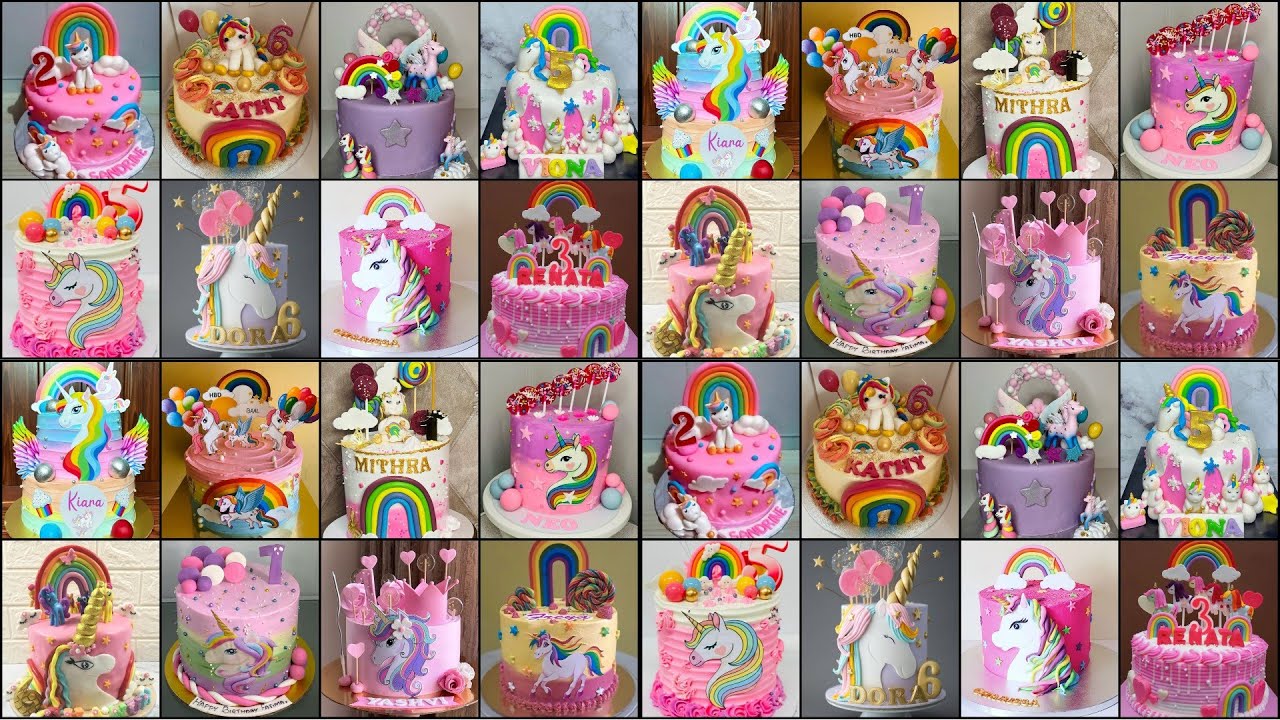 🌈80+Latest Rainbow Theme Cake Design 2023/Rainbow Cake Design/Unicorn Cake/Cake Design/Birthday Cake