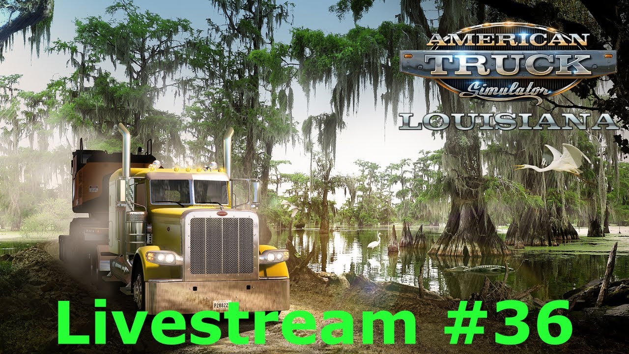 American Truck Simulator lokaal carrière Deel 36 - Louisiana DLC.
